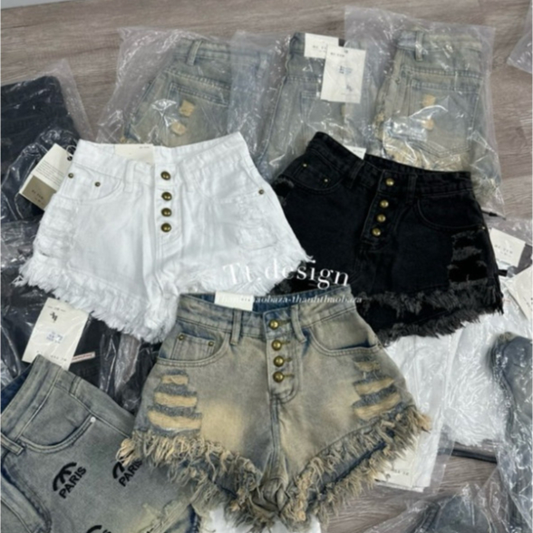 HOT Quần sooc 4 cúc khuy đồng, quần short cúc khuy đồng cực xinh cứcang chánh N76