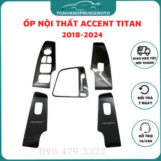 Ốp Nội Thất Xe Hyundai Accent 2018-2024, màu vân Titan cao cấp