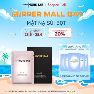 Mặt Nạ Thải Độc Sủi Bọt HOBEBAR Dưỡng Trắng Da Mờ Thâm Giúp Bổ Sung Dưỡng Chất Làm Sáng Dành Cho Mọi Loại Da