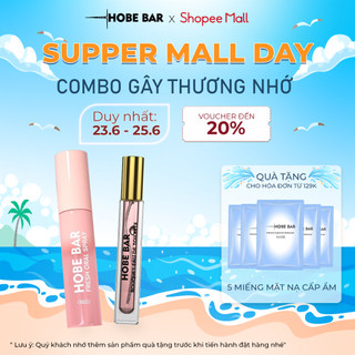 Combo Xịt Thơm Miệng 20ML + Nước Hoa Nữ Mini 10ML HOBEBAR Hơi Thở Thơm Mát Hương Thơm Quyến Rũ Ngọt Ngào