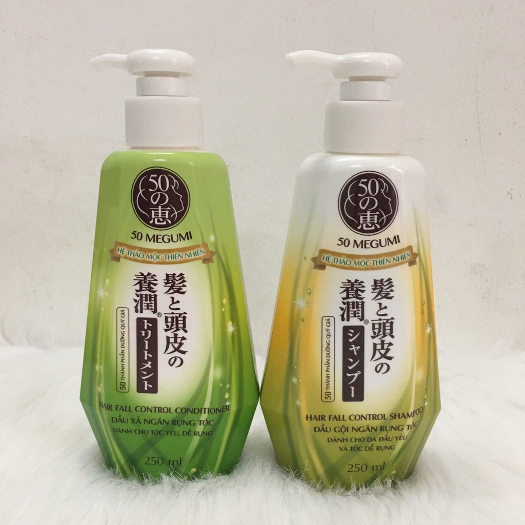 Dầu gội / Dầu xả ngăn rụng tóc MEGUMI Hair Fall Control 250ml