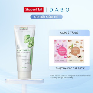 Dabo sữa rửa mặt dưa leo 3in1 - dabo natural rich cucumber foam cleanser 180ml
