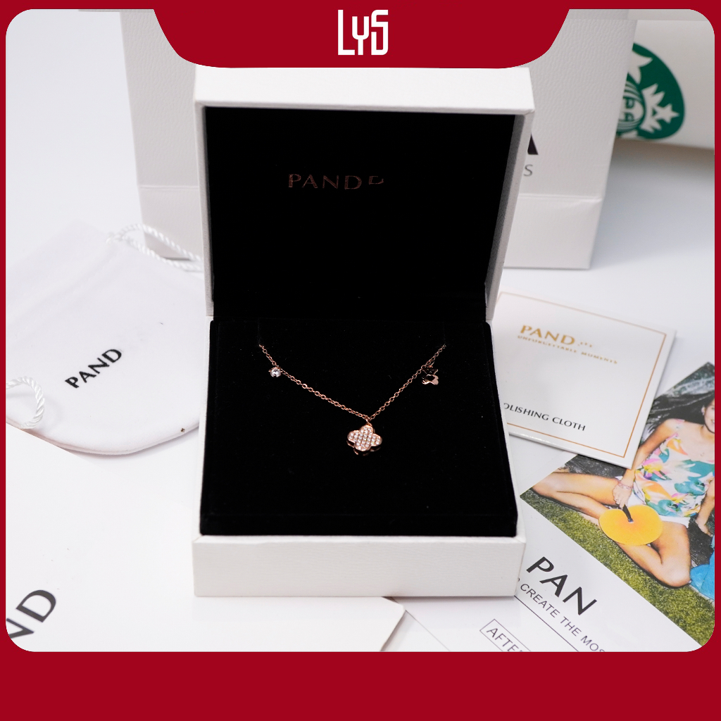Vòng tay bạc Lys Lucky Four Leaf Star Rose Gold Bracelet 2242RG - Vòng Tay Nữ Chuẩn Bạc đầy đủ phụ k