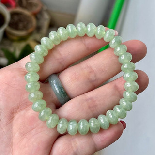 Vòng tay ng.ọc cẩm th.ach bánh xe xanh táo 8ly