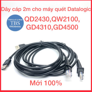 Dây cáp USB máy quét mã vạch Datalogic QW2100 W2120 GD4500 QD2430 GD4430 GPS4490