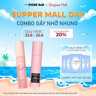 Combo Xịt Thơm Miệng 20ML + Lăn Khử Mùi 20ML HOBEBAR Hương Đào Hơi Thở Thơm Mát Ngăn Tuyến Mồ Hôi Giữ Khô Thoáng