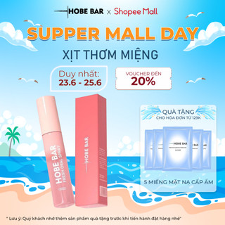 Xịt Thơm Miệng HOBEBAR Hương Đào Loại Bỏ Vi Khuẩn Gây Mùi Sạch Miệng Thơm Tức Thì Giữ Mùi Lâu Chai 20ml