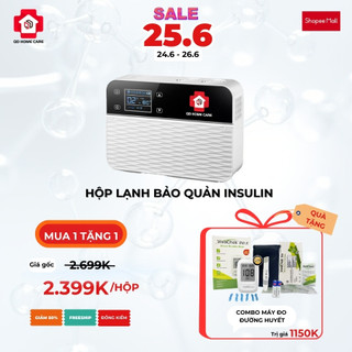 Hộp bảo quản insulin QD Home Care, Hộp lạnh di động bảo quản insulin, botox, filter giành cho gia đình