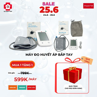 Máy đo huyết áp bắp tay QD Home Care YK-BPA2 hàng chính hãng tặng kèm túi đựng + dây sạc