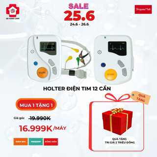 Holter điện tim 12 cần QD Home Care - TLC6000 - Contec chính hãng bảo hành 12 tháng