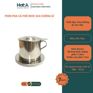 Bộ Phin Pha Cafe Inox 304 Chống Gỉ Cao Cấp Hàng VNCLC - Hạt A Cafe