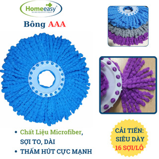 Bông Lau Nhà Homeeasy AAA - Sợi To, Dài Nhất Thị Trường, Siêu Thấm Hút