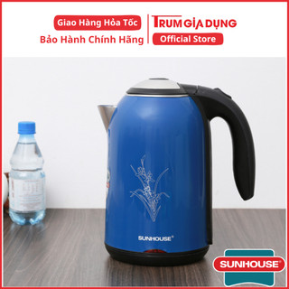 Ấm siêu tốc, bình đun siêu tốc 2 lớp sunhouse shd1382, 1,8 lít