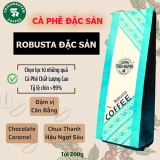 Cà phê robusta honey special, cafe nguyên chất rang mộc pha phin hoặc pha máy đậm đà 200g