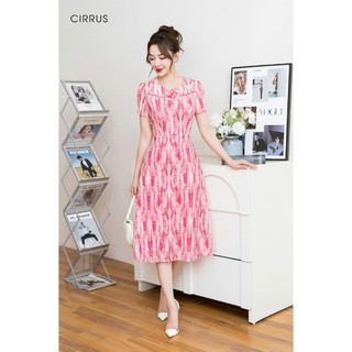 ĐẦm lụa xòe công sở CIRRUS 240520