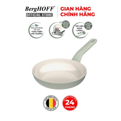 Chảo chống dính Berghoff Balance 20-24-28cm, phủ gốm Ceramic không BPA, bảo hành 24 tháng chính hãng