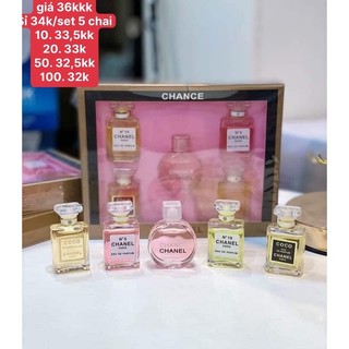 Nước hoa chan 5 chai
