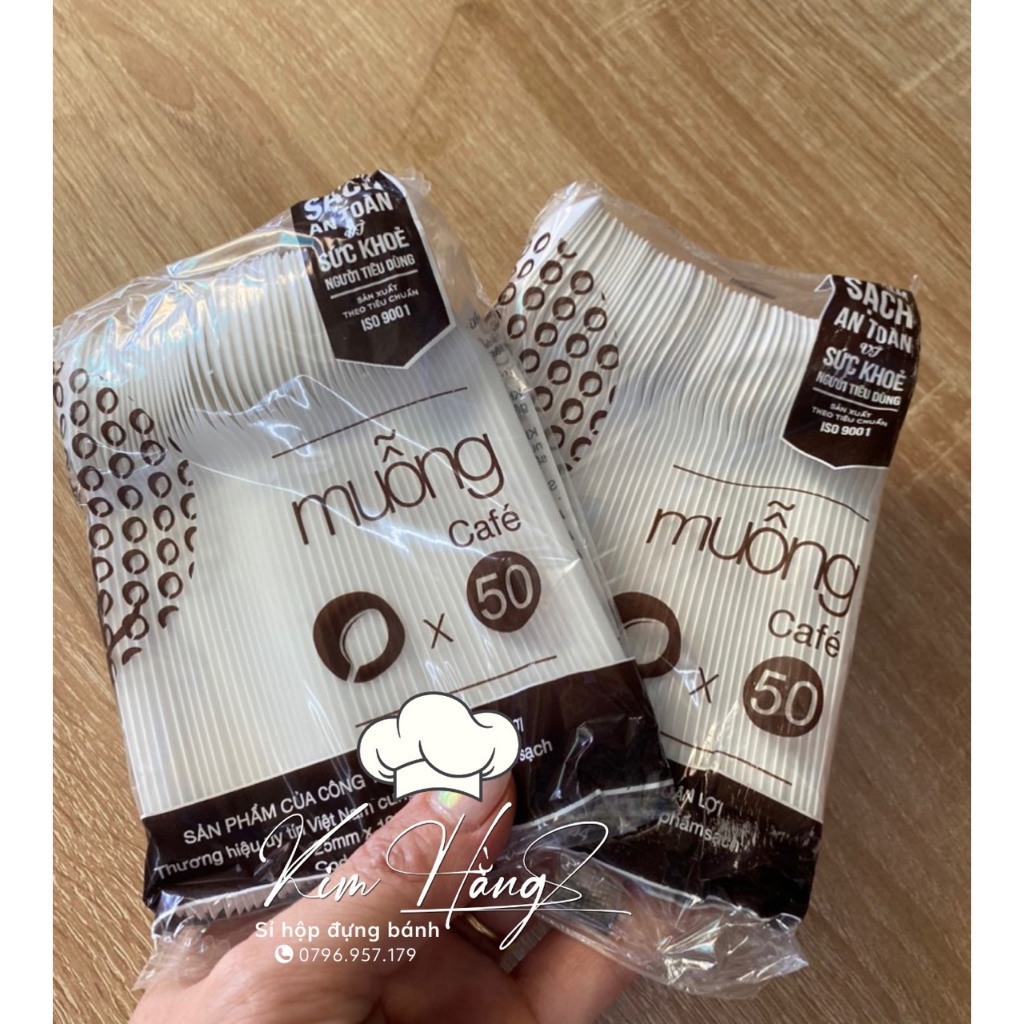 100 muỗng nhựa cà phê , muỗng sữa chua , muỗng nhựa dùng ăn rau câu 12,5cm,...muỗng nhựa ăn bánh kem