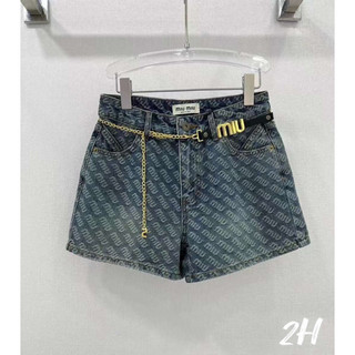 Quần sooc jean miu xù kèm belt QCCC