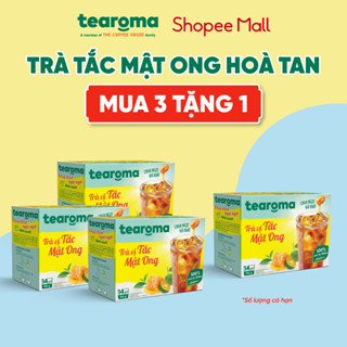 [Combo 3 Tặng 1] Trà Tearoma hòa tan vị Tắc mật ong hộp 196g (14 gói x 14g)