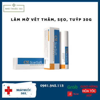 Gel trị sẹoCZ Scarsoft 30g kem mờ sẹo thâm, sẹo lồi, sẹo lõm, sẹo mụn ,sẹo phì đại,sẹo sau thẩm mỹ tuýp 30g