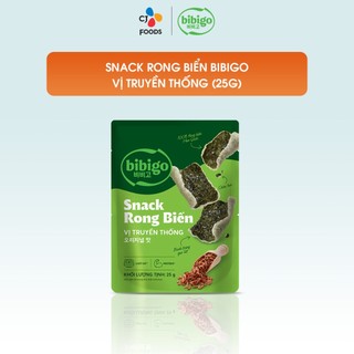 Snack Rong biển ăn liền Hàn Quốc Bibigo vị truyền thống 25g