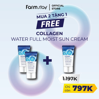  MUA 2 KEM CHỐNG NẮNG FARMSTAY COLLAGEN  TẶNG NGAY 1 KEM CHỐNG NẮNG 50g