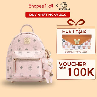 Balo mini TTWN BEAR size S cao 21cm chính hãng