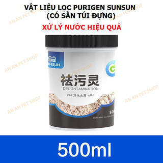 Vật liệu lọc SunSun Purigen 220ml/ 500ml | Khử độc, tạp chất, làm trong nước hồ cá