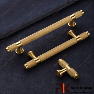 Tay nắm tủ thanh tròn màu vàng NK207S-V ( Màu Vàng)