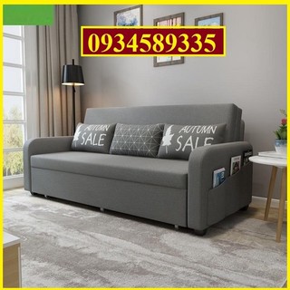Giường Sofa Thông Minh, Ghế Sofa Khung Thép Không Gỉ Có Ngăn Chứa Đồ Giường Sofa Đa Năng  Hiện Đại Đủ Mầu Tặng 2 Gối