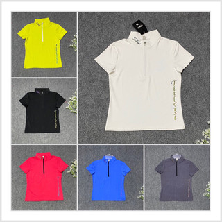 Áo thể thao nữ chơi golf, tennis, cầu lông lên phom xinh chất thun co giãn mịn mát.