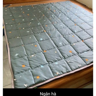 Nệm chiếu Topper, Nệm cuộn đa năng siêu mỏng mát nhiều size ,dùng 4 mùa