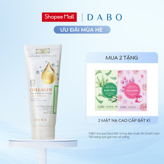 Sữa rửa mặt cao cấp Hàn Quốc 3in1 tinh chất Collagen Dabo Nature Rich Foam Cleanser Collagen 180ml