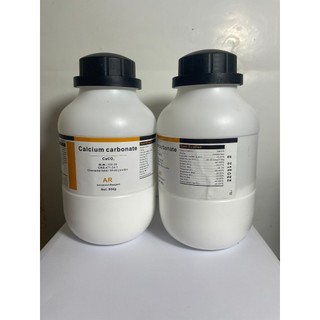 Hoá chất cancium carbonate, caco3,cas 471-34-1, lọ 500g, xilong