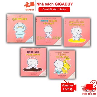 Sách - Chơi cùng Momo chú bé quả đào phần 1 - Combo 5 cuốn ehon Nhật Bản dành cho bé