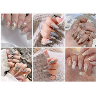 set xà cừ vân gỗ mỏng đẹp ẩn gel - ẩn bột