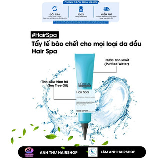 Gel tẩy tế bào chết L'oreal Serie Expert Hair Spa Scalp Scrub sạch gàu, bã nhờn 150ml