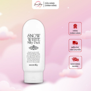 Kem ủ trắng da toàn thân secret key snow white milky pack 200g