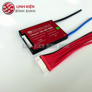 Mạch bms 15s 48v 30a chính hãng daly sạc xả và bảo vê pin, dùng cho pin sắt photphat lifepo4 3.2v