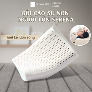 Ruột gối ngủ chống đau vai gáy SERENA cao cấp Ruột vỏ gối cao su non nằm ngủ chống ngáy đau mỏi cổ vai gáy cho người lớn