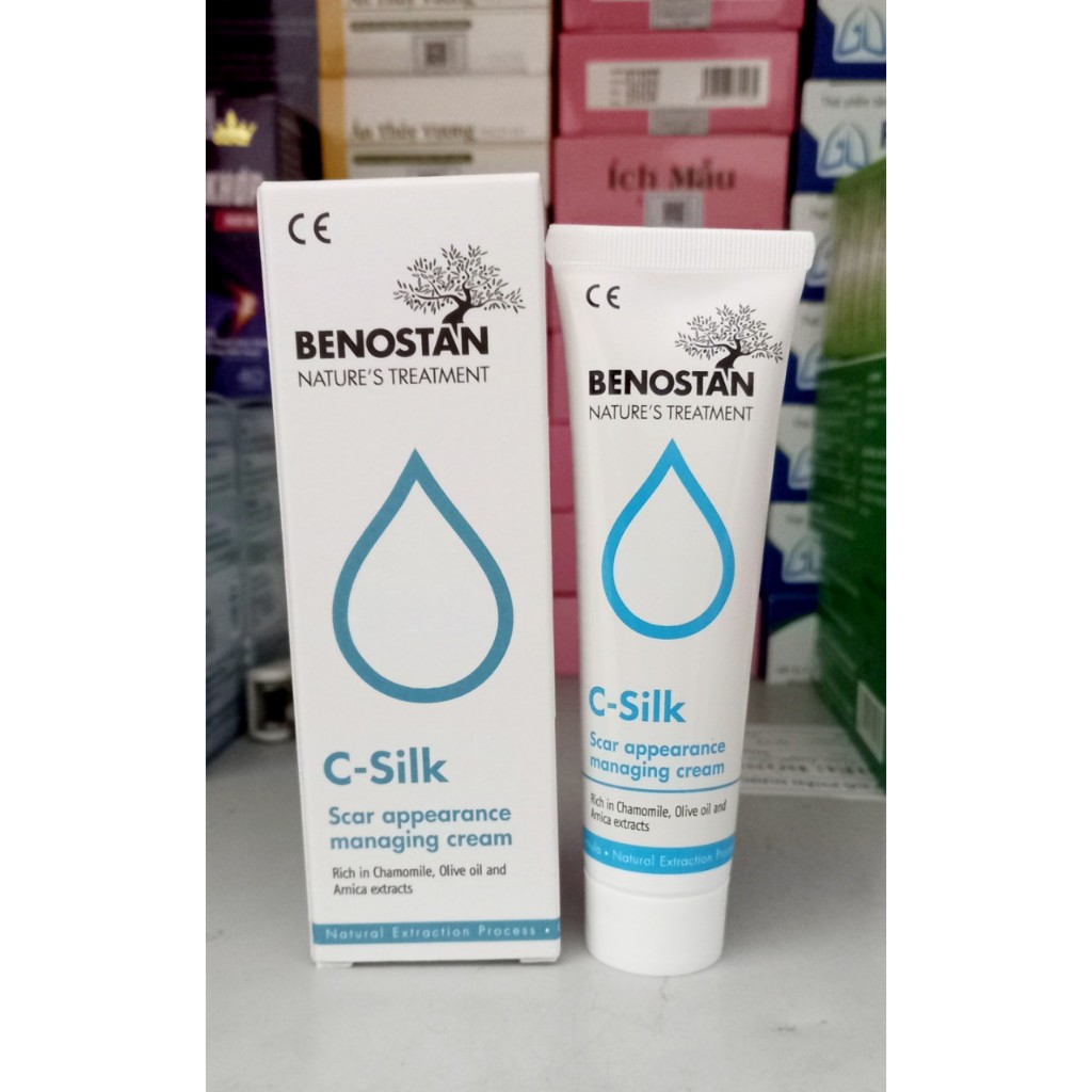 Kem tri sẹo C Silk - cải thiện sẹo lồi , sẹo phì đại do phẫu thật, bỏng hiệu quả -Nhập khau Hi Lạp