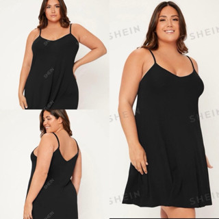   BIGSIZE 40-100kg  Đầm lót 2 dây thun lạnh. Váy 2 dây mặc lót chữ A form suông - HÀNG XUẤT 