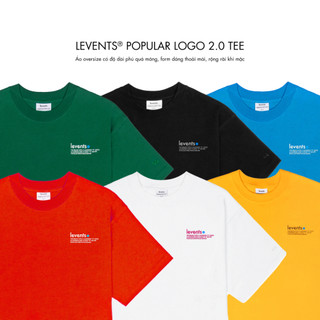 Áo Thun Levents Popular Logo 2.0 Tee 100% Cotton Unisex T-shirt Oversized