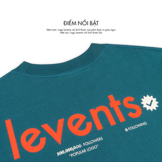 Áo Thun Levents Popular Logo Tee 100% Cotton Unisex T-shirt Oversized