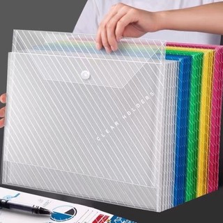 Túi đựng tài liệu a4 nhiều màu - túi clear bag a4 đựng tài liệu trong suốt loại to khổ a4 f nhiều màu