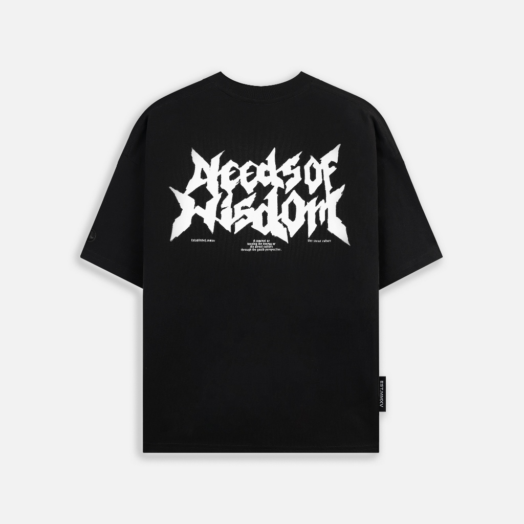 Áo thun NEEDS OF WISDOM Akash Tee - Black - Local Brand Chính Hãng