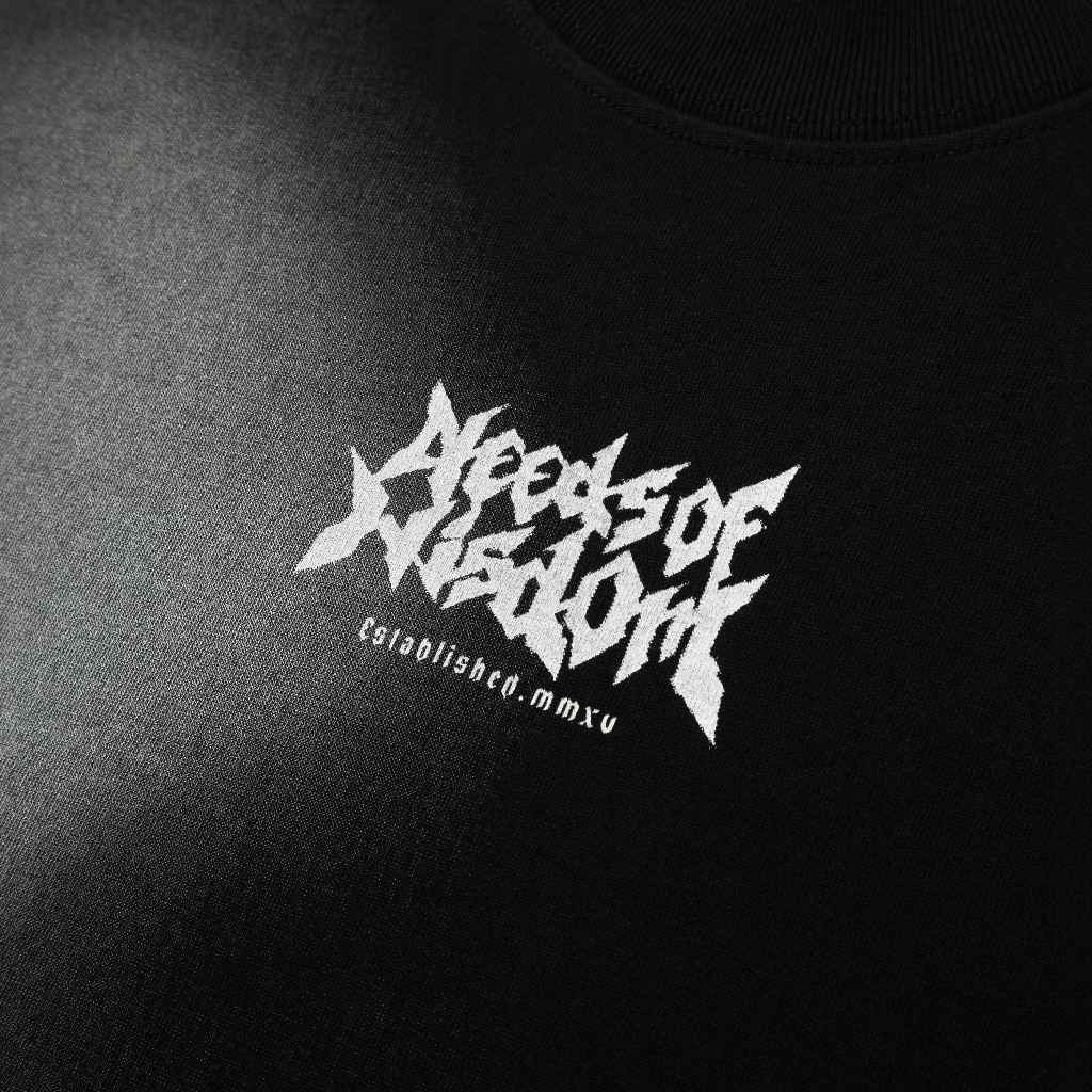 Áo thun NEEDS OF WISDOM Akash Tee - Black - Local Brand Chính Hãng
