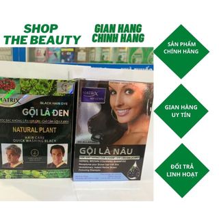 Gội là đen .là nâu matrix hộp 10 gói