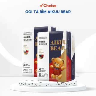 Tã bỉm aikuu bear ch51 dạng dán/ quần đủ size siêu mềm mỏng